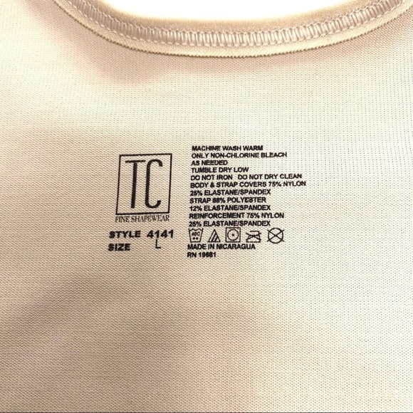 TC Fine Shape wear Intimates Firm Control Open-Bust Camisole Tank Nude Beige - Picture 6 of 10